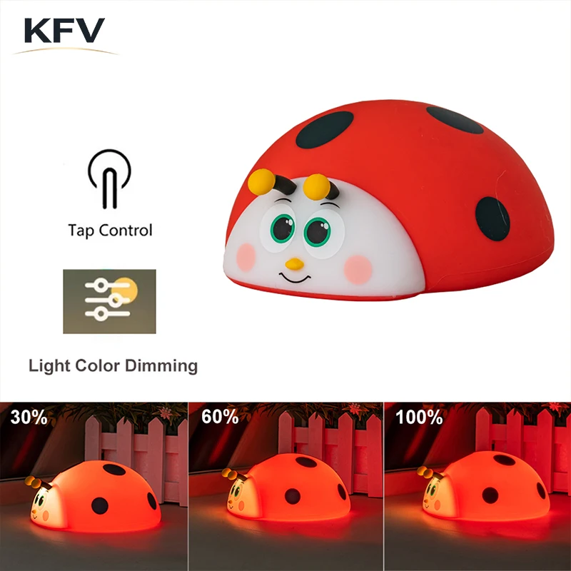 Baby Nursery Table Lamp - KFV Night Light Silicone Nursery Sleeping