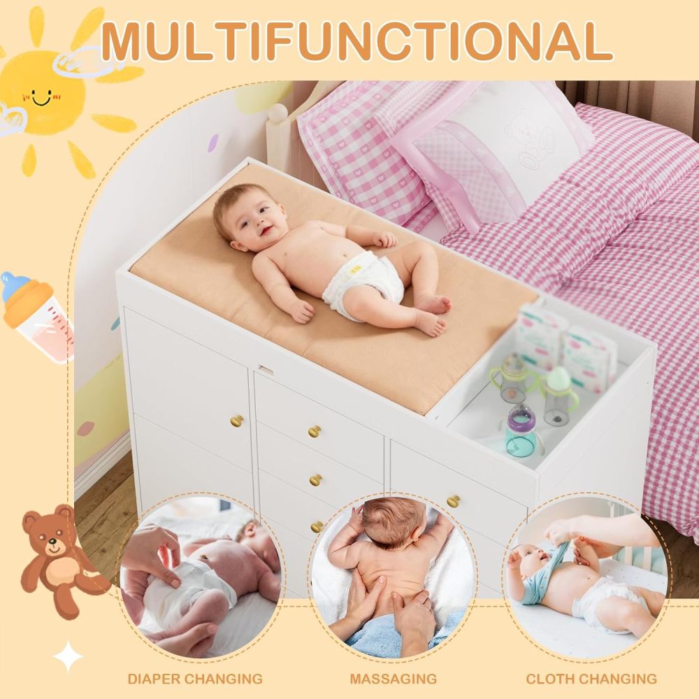 Baby Classic Nursery Dresser w - Baby Nursery Dresser Changing Table ulasan dan harga