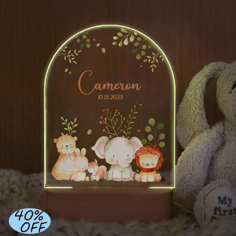 Custom Name Baby Night Light P - Baby Nursery Boy ulasan dan harga