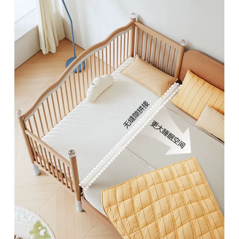 Solid Wood Baby Splicing Bed M - Baby Nursery And Co ulasan dan harga