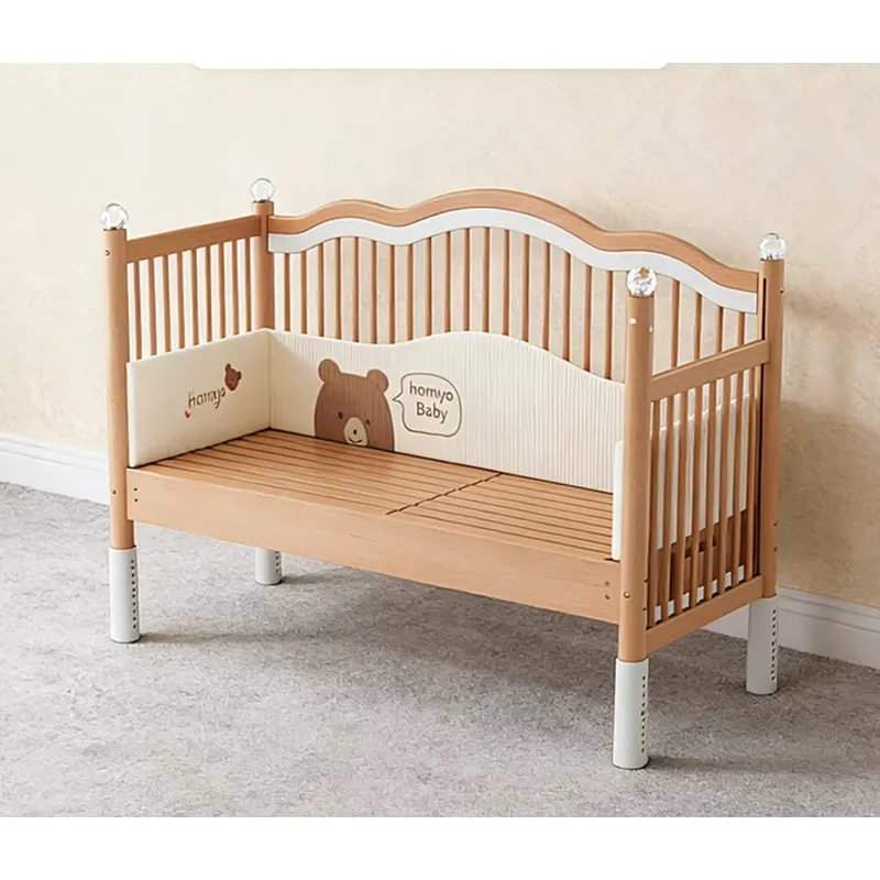 Solid Wood Baby Splicing Bed M - Baby Nursery And Co ulasan dan harga