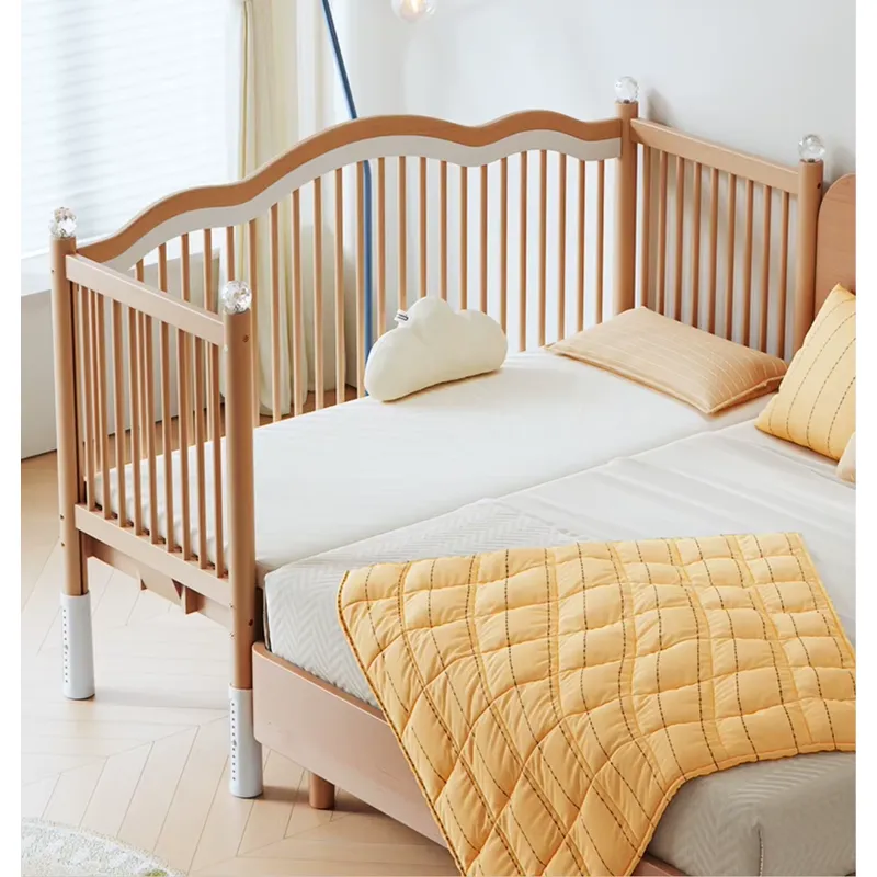 Solid Wood Baby Splicing Bed M - Baby Nursery And Co ulasan dan harga