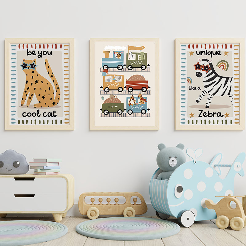 Funny Cartoon Animals Car Bus  - Baby Zebra Nursery ulasan dan harga