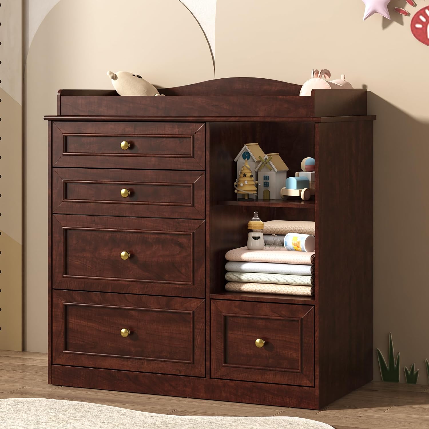 Changing Table Dresser Baby Nu - Baby Nursery Dresser Changing Table ulasan dan harga