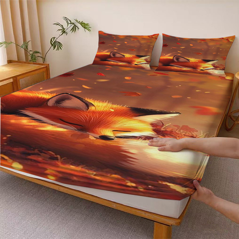 Autumn Leaves Sleeping Cute Li - Baby Nursery Bedding ulasan dan harga