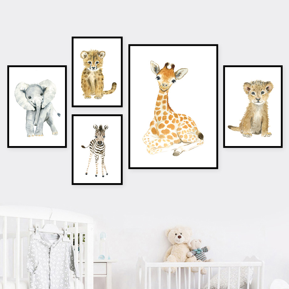 Elephant Fox Zebra Giraffe Leo - Baby Zebra Nursery ulasan dan harga