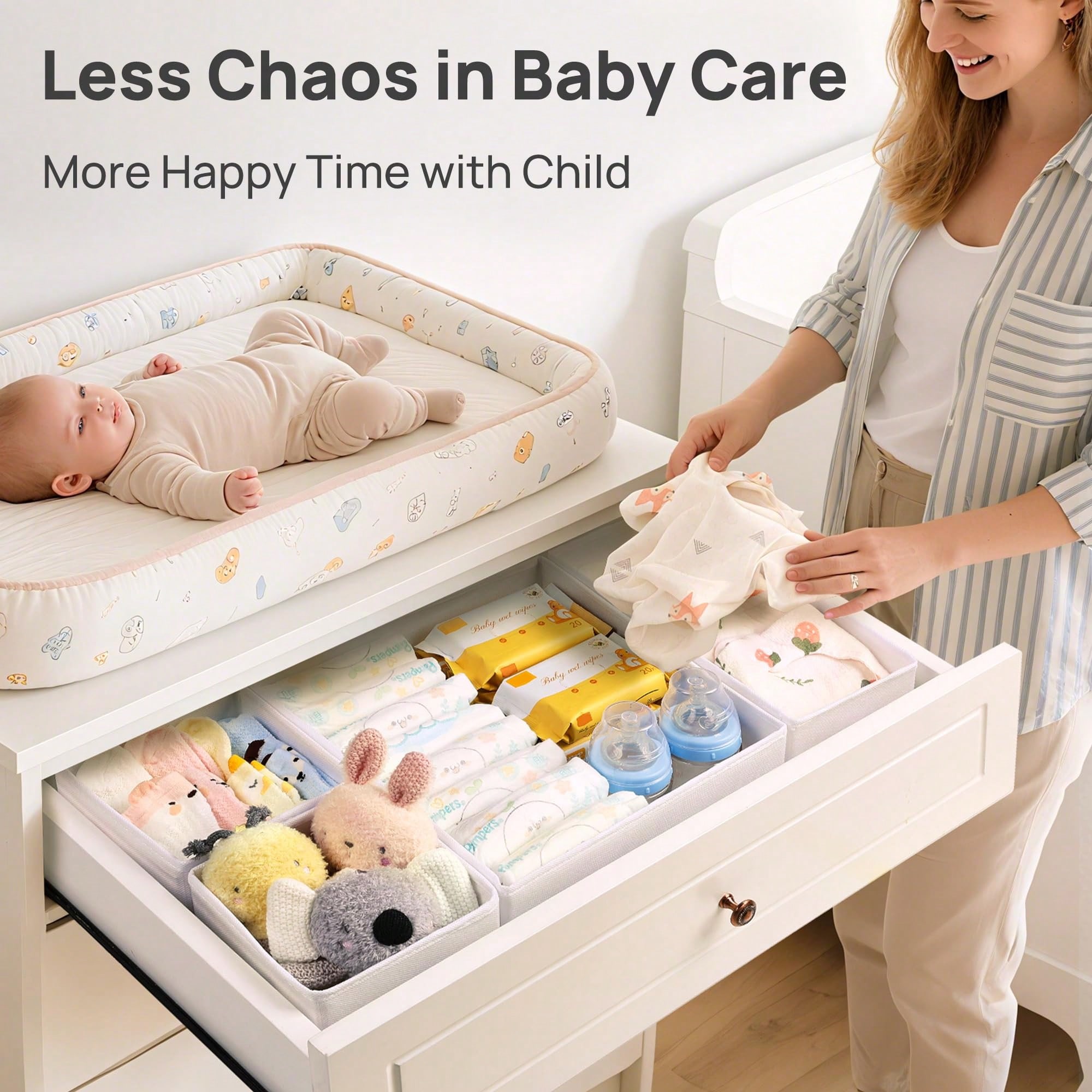 12 Pack Baby Clothes Dresser D - Baby Nursery Dresser Changing Table ulasan dan harga