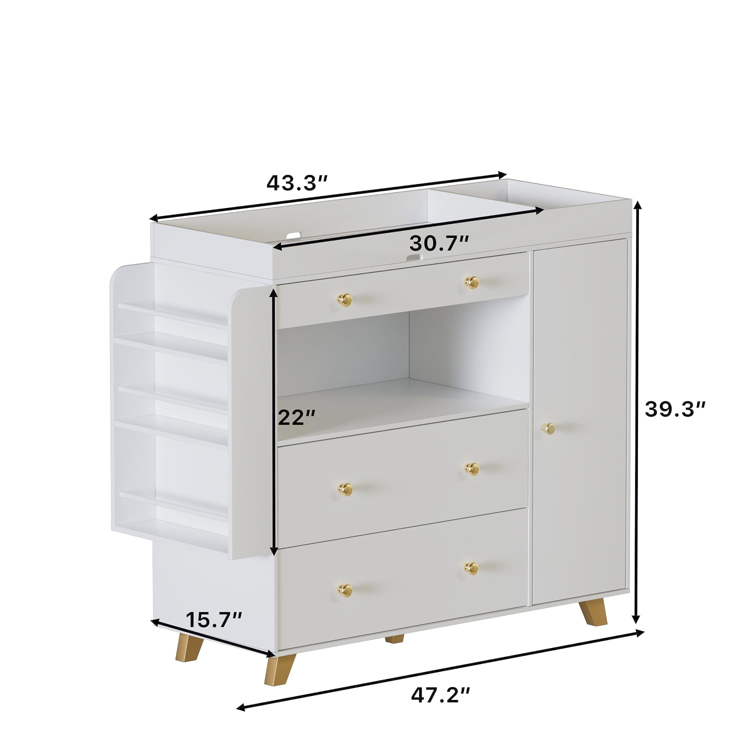 Nursery Dresser with Changing  - Baby Nursery Dresser Changing Table ulasan dan harga