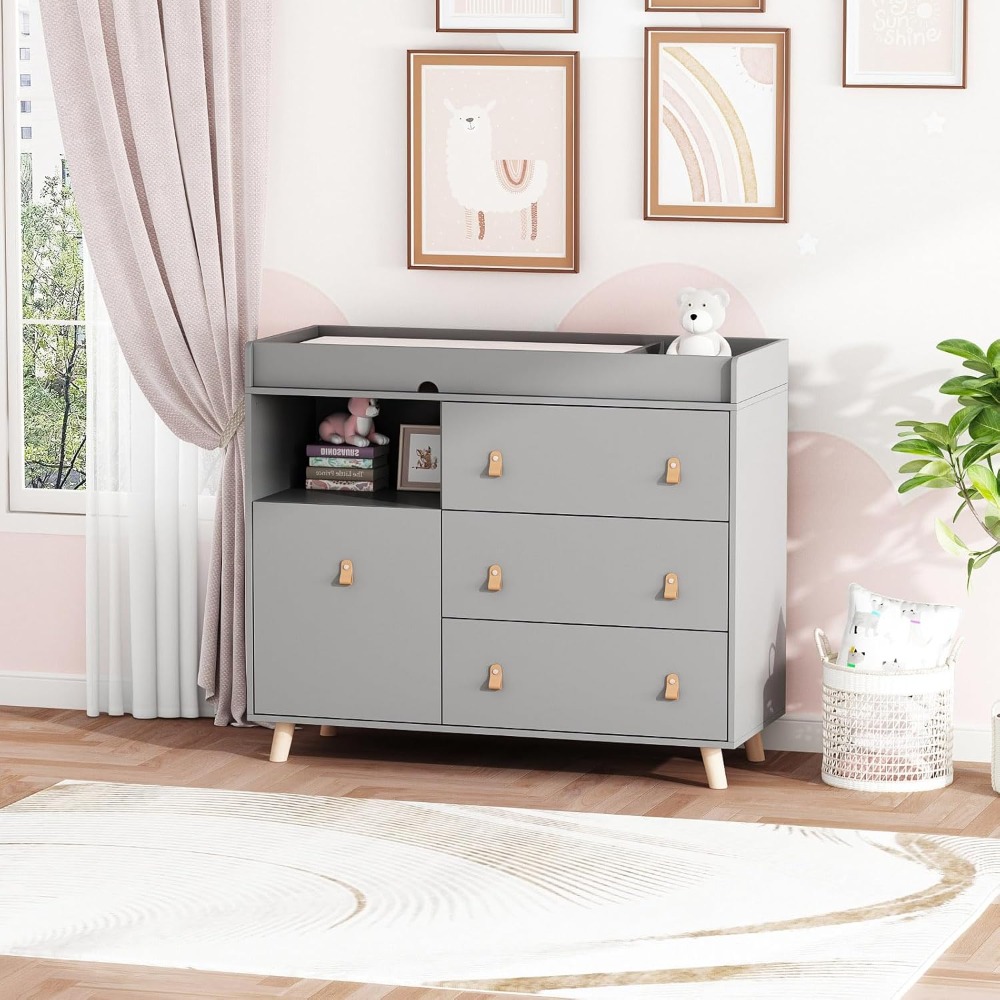 Baby Dresser Changing Table, T - Baby Nursery Dresser Changing Table ulasan dan harga