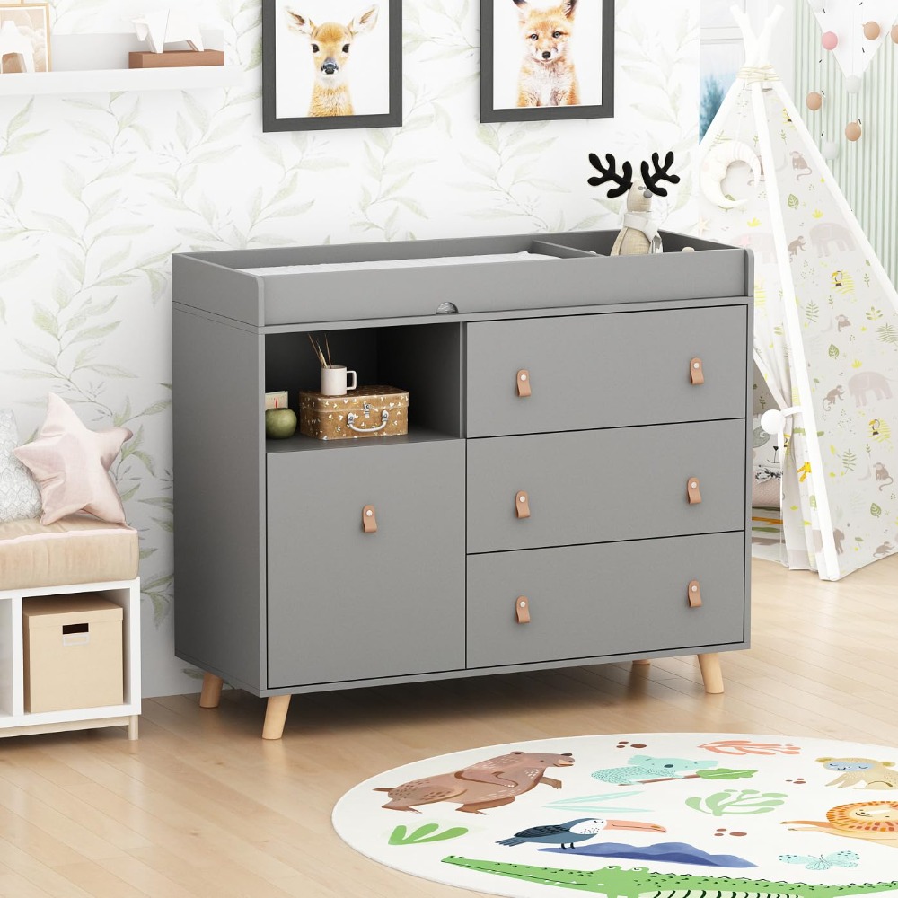 Baby Dresser Changing Table, T - Baby Nursery Dresser Changing Table ulasan dan harga