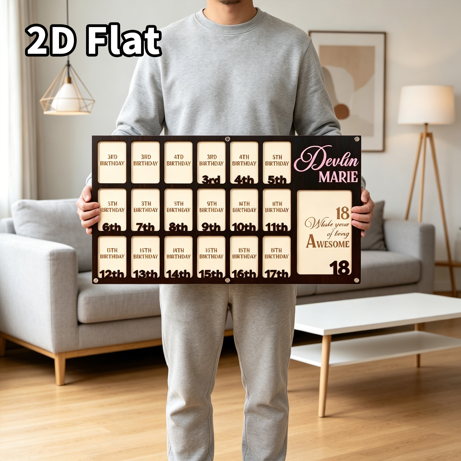 1Pc Custom Grade Photo Frame W - Baby Nursery Usa ulasan dan harga