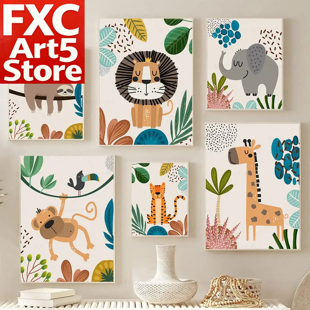 Boho Monkey Lion Giraffe Bird  - Baby Zebra Nursery ulasan dan harga