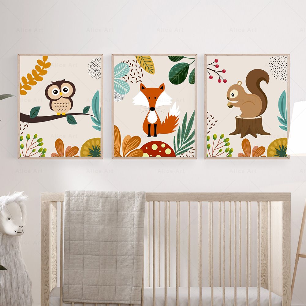 Boho Monkey Lion Giraffe Bird  - Baby Zebra Nursery ulasan dan harga