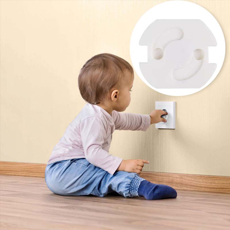 10Pcs EU Power Socket Electric - Outlet Cover Childproof ulasan dan harga
