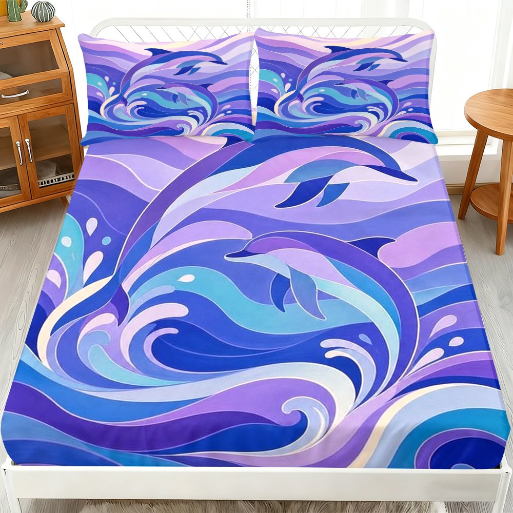 Ocean Wave Dolphin Bedding Set - Baby Nursery Ocean Theme ulasan dan harga