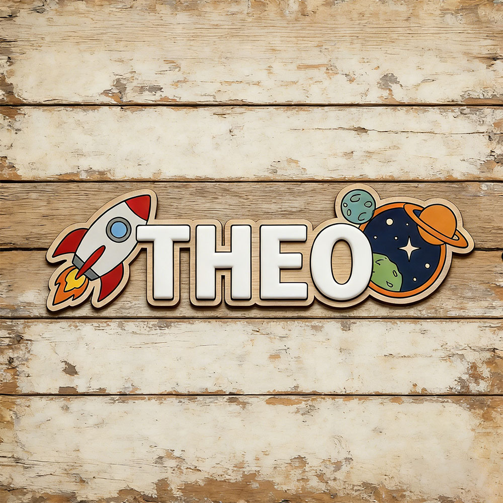 Personalized Space Rocket Name - Baby Nursery Usa ulasan dan harga
