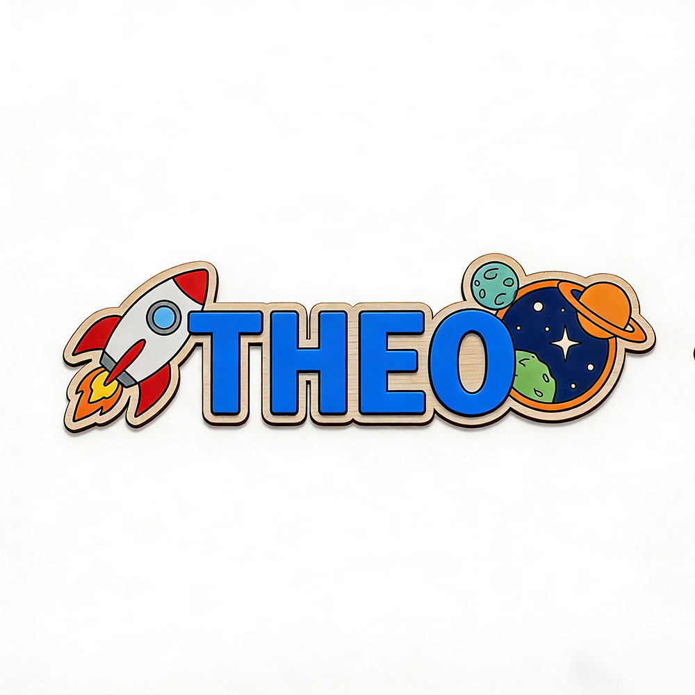 Personalized Space Rocket Name - Baby Nursery Usa ulasan dan harga