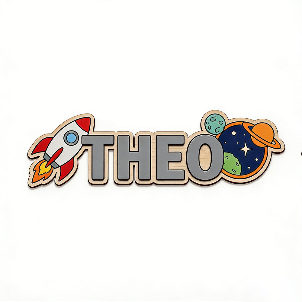 Personalized Space Rocket Name - Baby Nursery Usa ulasan dan harga