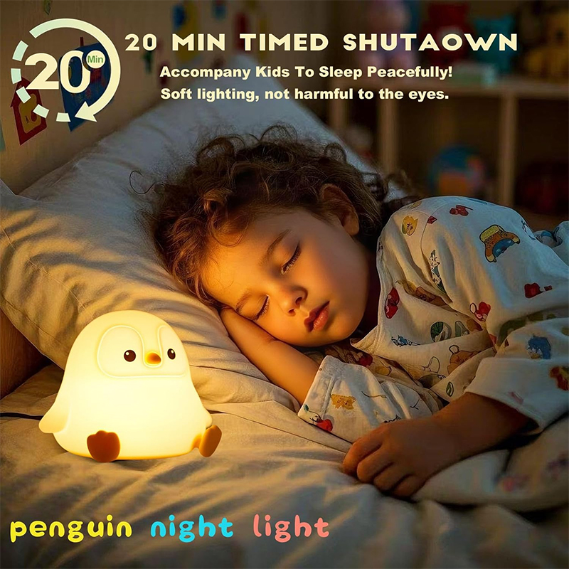 NEW Cute Penguin Night Light S - Baby Nursery Table Lamp ulasan dan harga
