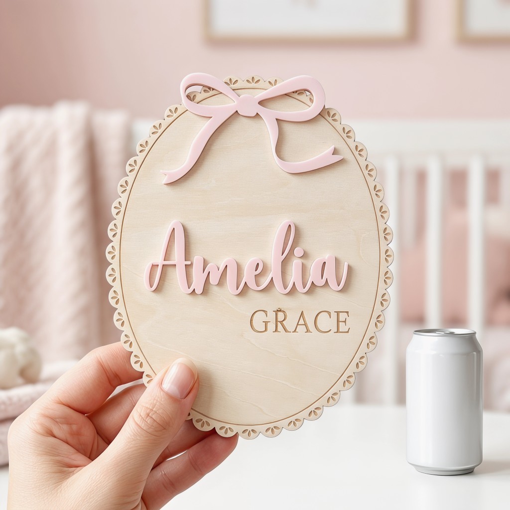 1Pc Custom Bow Lace Edge Baby  - Baby Nursery Usa ulasan dan harga