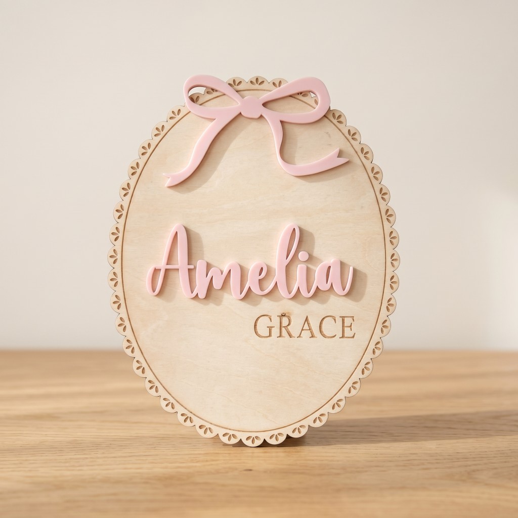 1Pc Custom Bow Lace Edge Baby  - Baby Nursery Usa ulasan dan harga