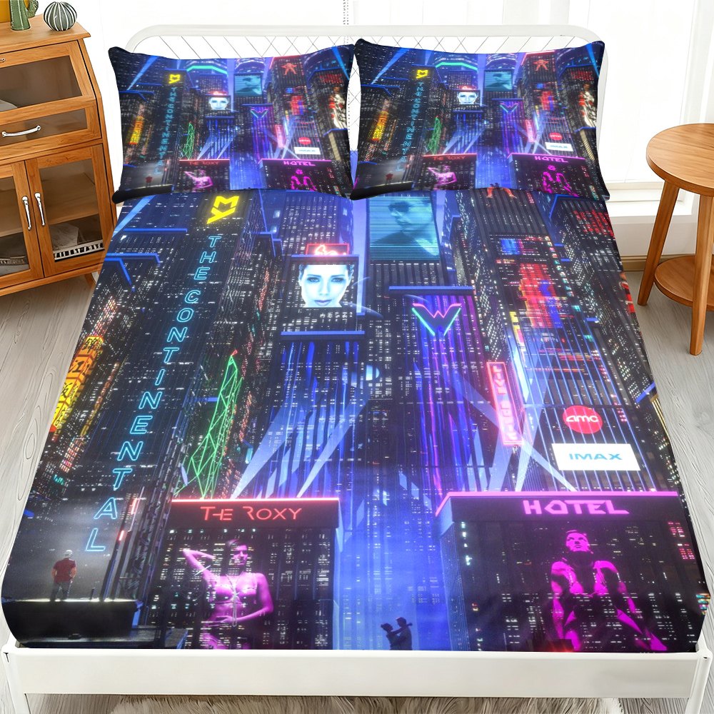 3-Piece Set of Urban Landscape - Baby Nursery Bedding ulasan dan harga