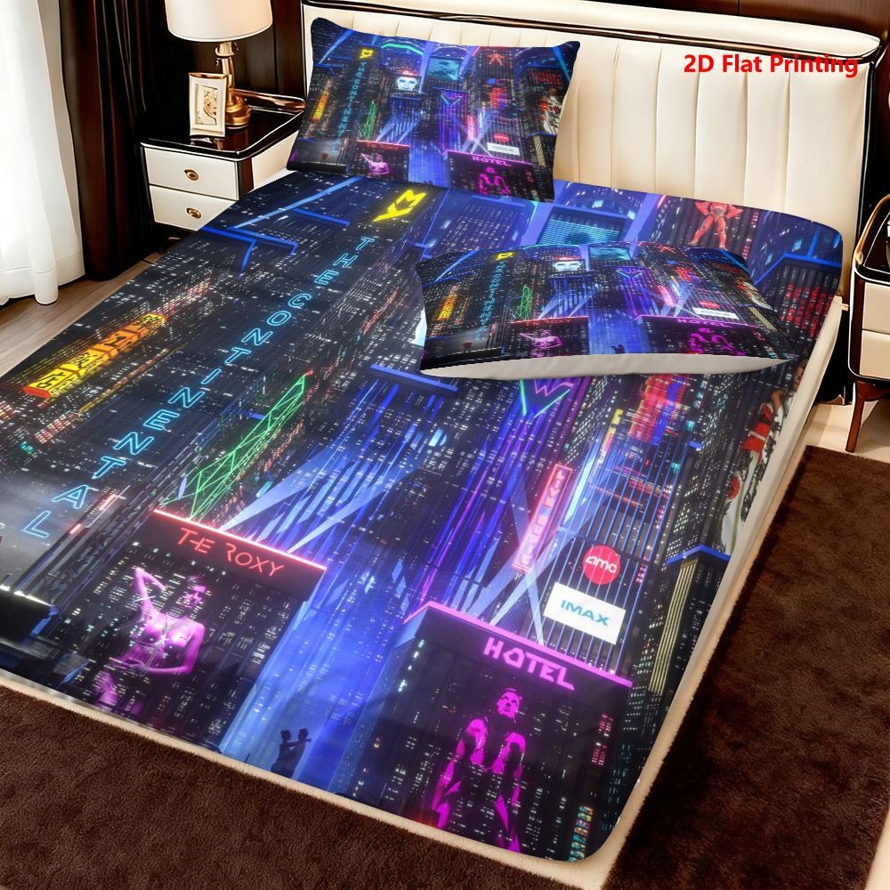 3-Piece Set of Urban Landscape - Baby Nursery Bedding ulasan dan harga