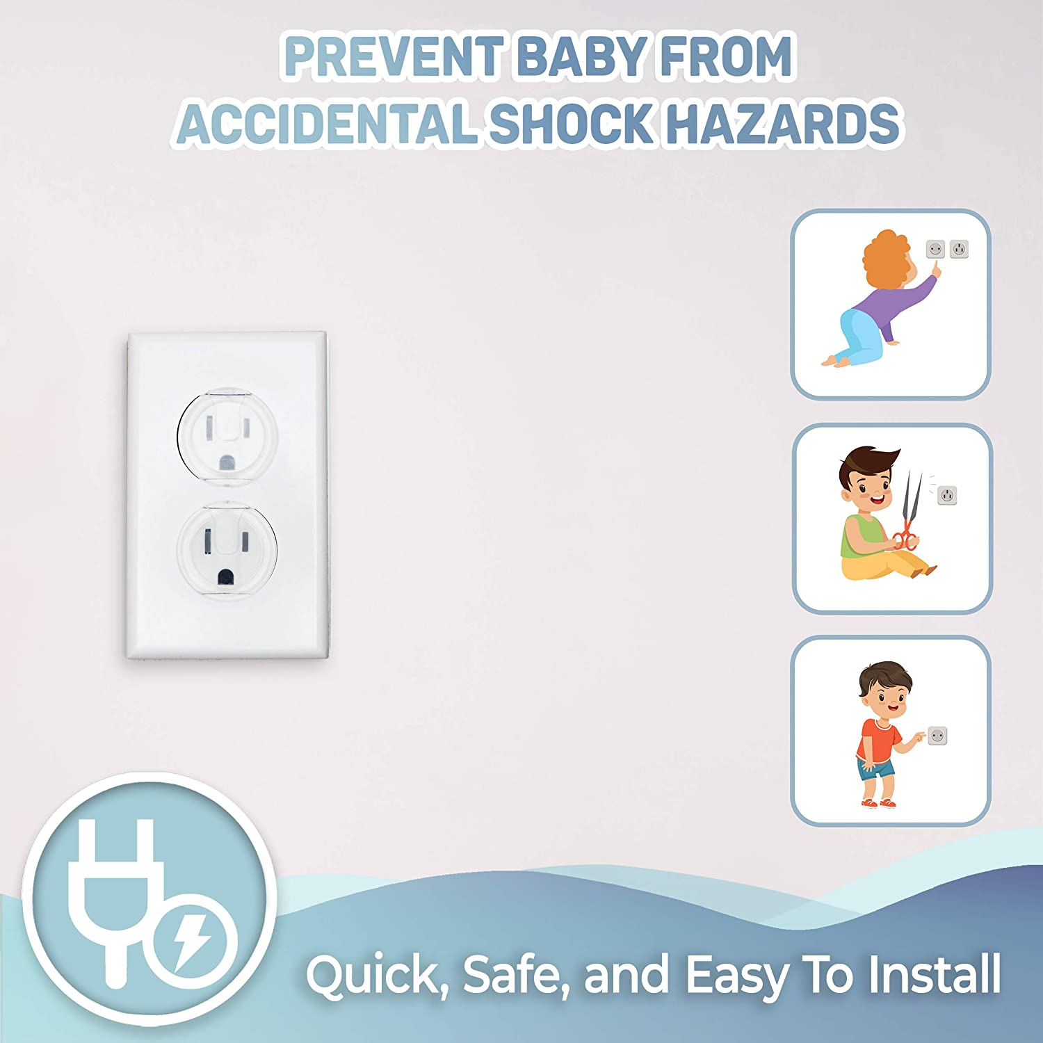 10pcs Outlet Covers, American  - Outlet Cover Childproof ulasan dan harga