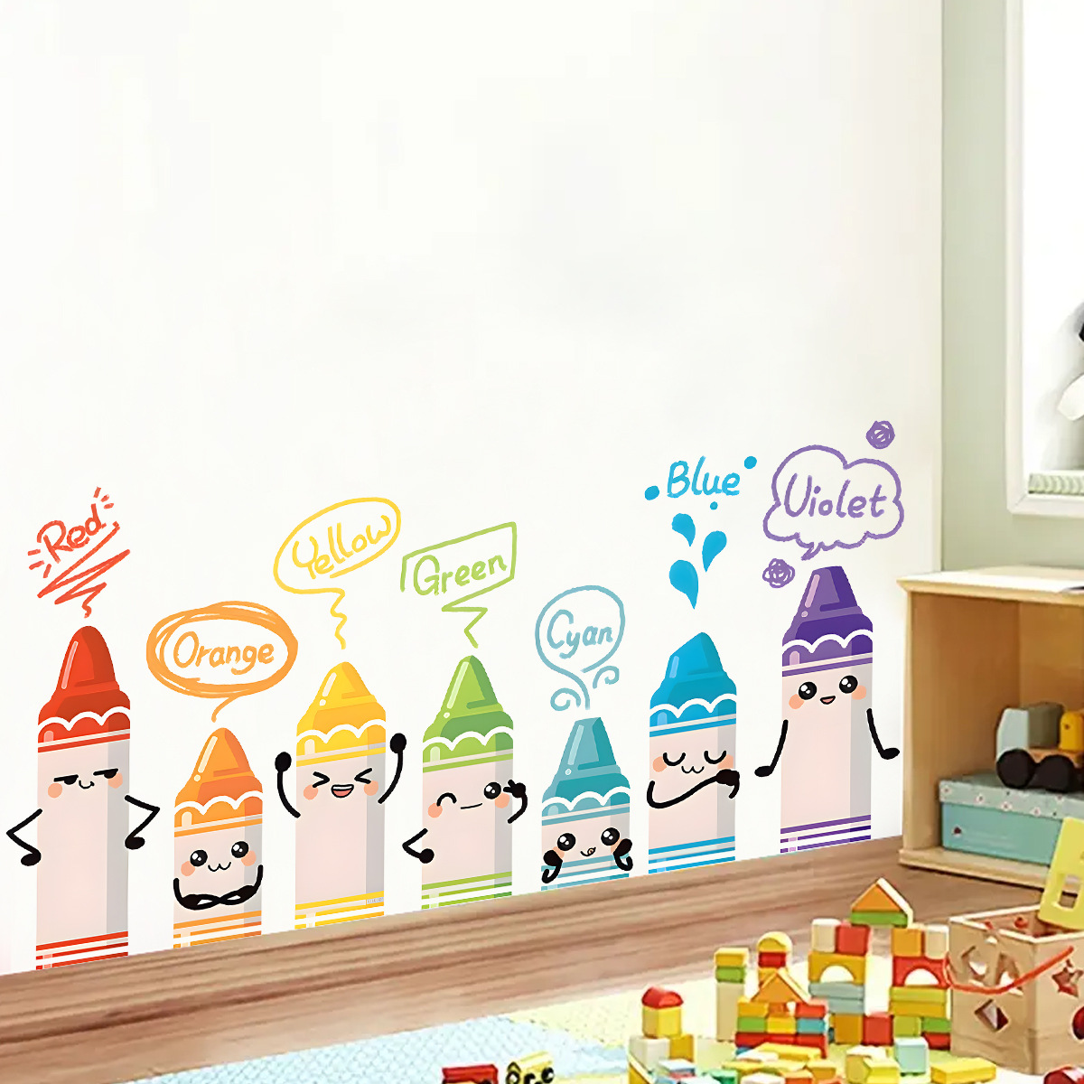 Cartoon Cute Colorful Crayon P - Baby Nursery Package ulasan dan harga