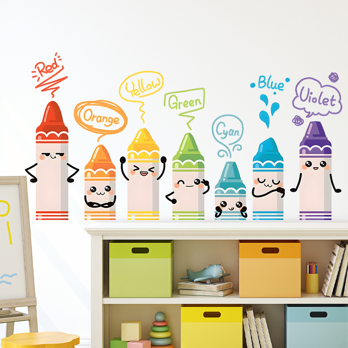 Cartoon Cute Colorful Crayon P - Baby Nursery Package ulasan dan harga