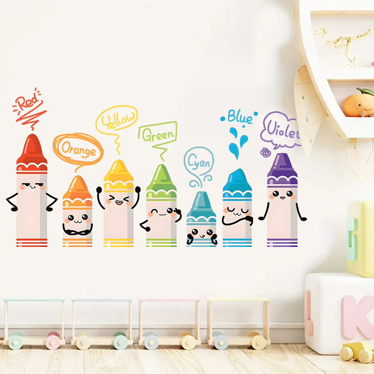 Cartoon Cute Colorful Crayon P - Baby Nursery Package ulasan dan harga
