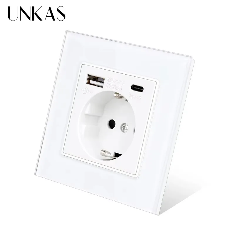 UNKAS Type-C USB Tempered Glas - Outlet Cover Childproof ulasan dan harga