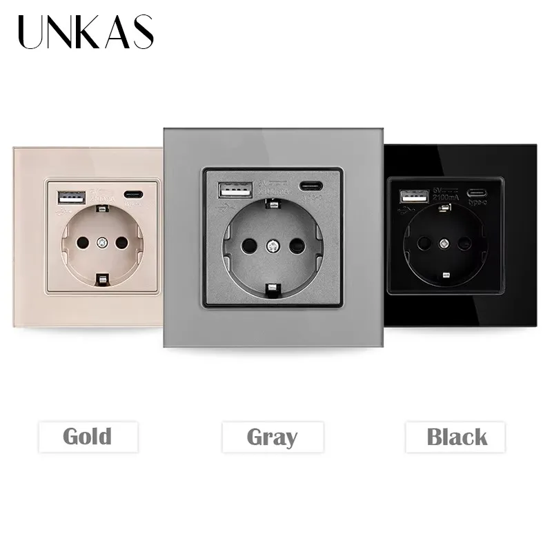 UNKAS Type-C USB Tempered Glas - Outlet Cover Childproof ulasan dan harga