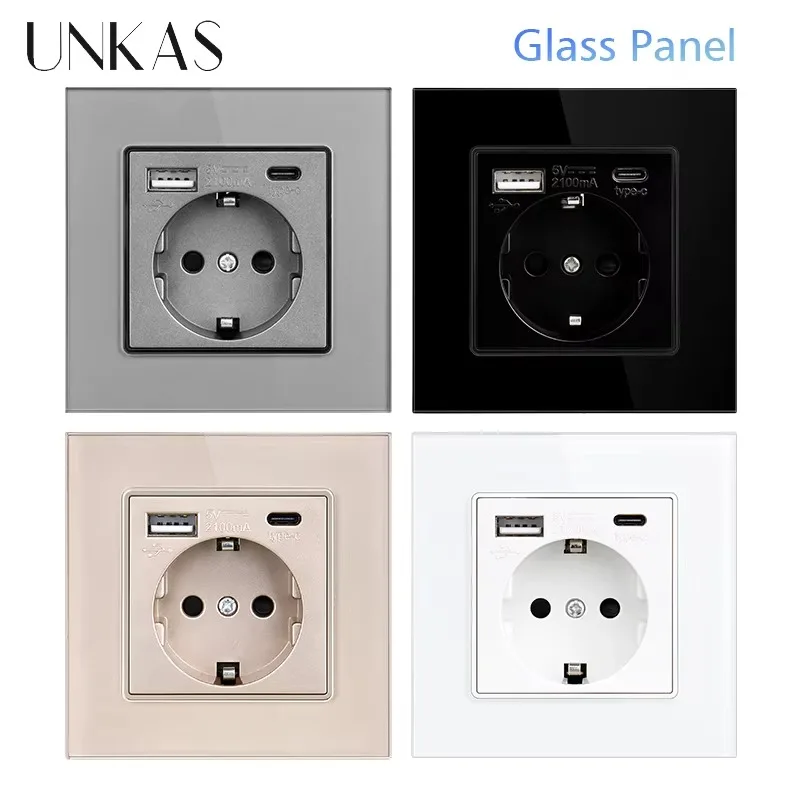 UNKAS Type-C USB Tempered Glas - Outlet Cover Childproof ulasan dan harga