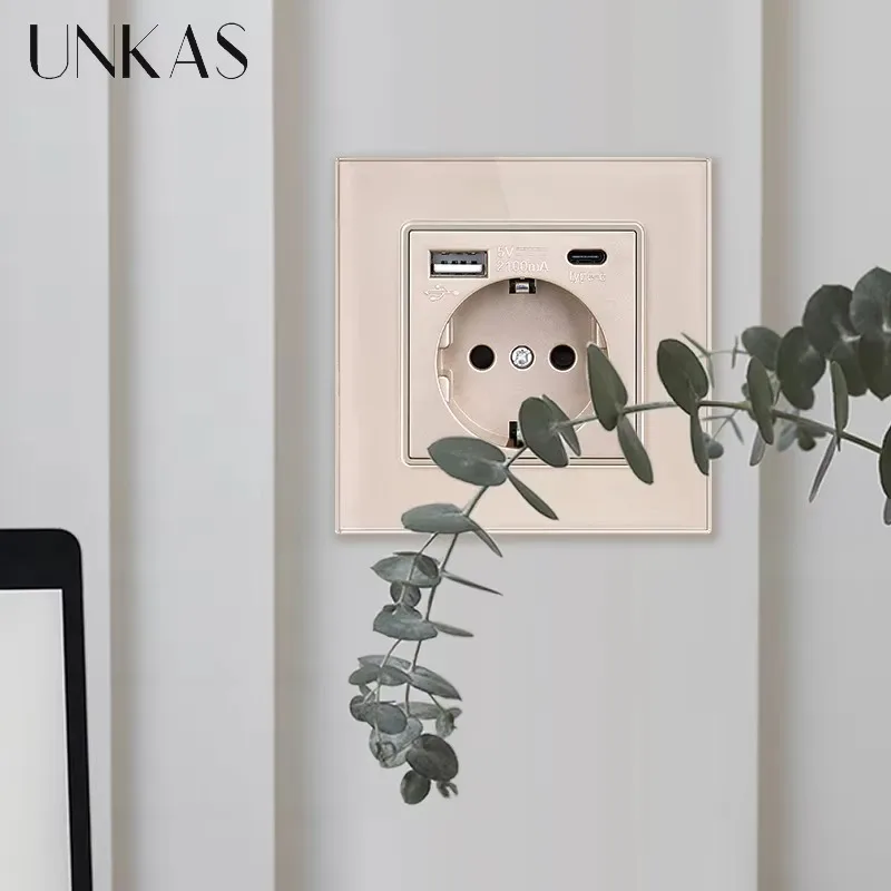 UNKAS Type-C USB Tempered Glas - Outlet Cover Childproof ulasan dan harga