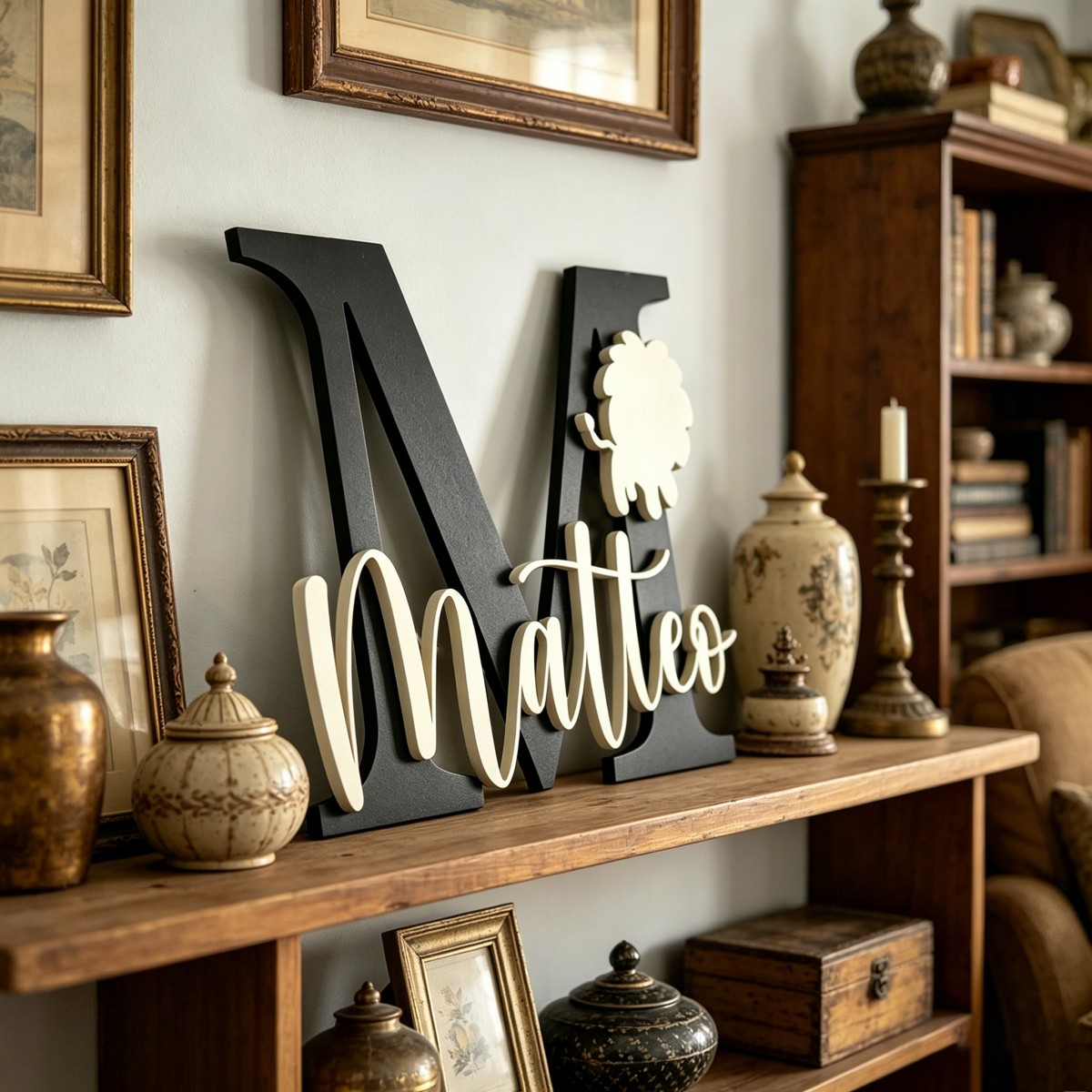 1Pc Custom Lion Name & Initial - Baby Nursery Usa ulasan dan harga