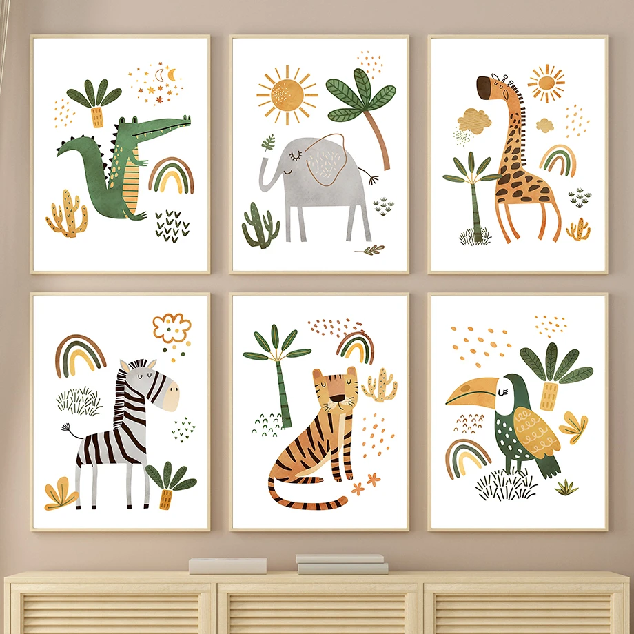 Giraffe Elephant Tiger Zebra T - Baby Zebra Nursery ulasan dan harga