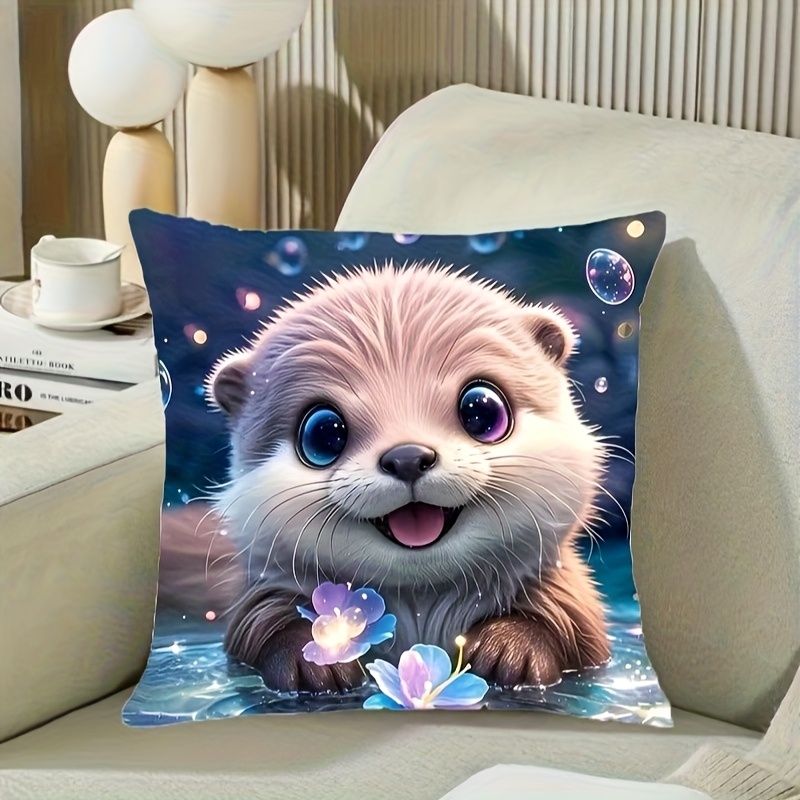 Cute Otter Baby Animal Throw P - Baby Nursery Ocean Theme ulasan dan harga