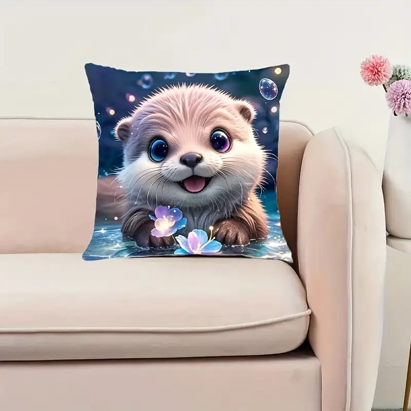 Cute Otter Baby Animal Throw P - Baby Nursery Ocean Theme ulasan dan harga
