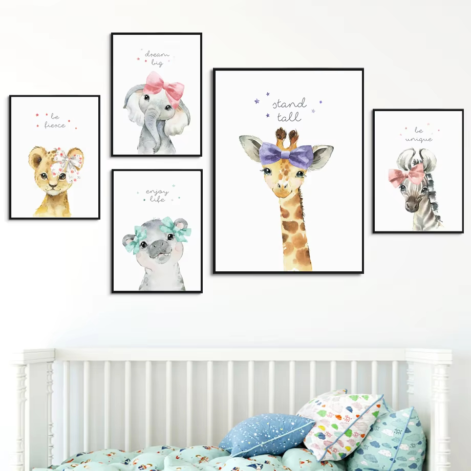 Lion Zebra Giraffe Elephant Hi - Baby Zebra Nursery ulasan dan harga