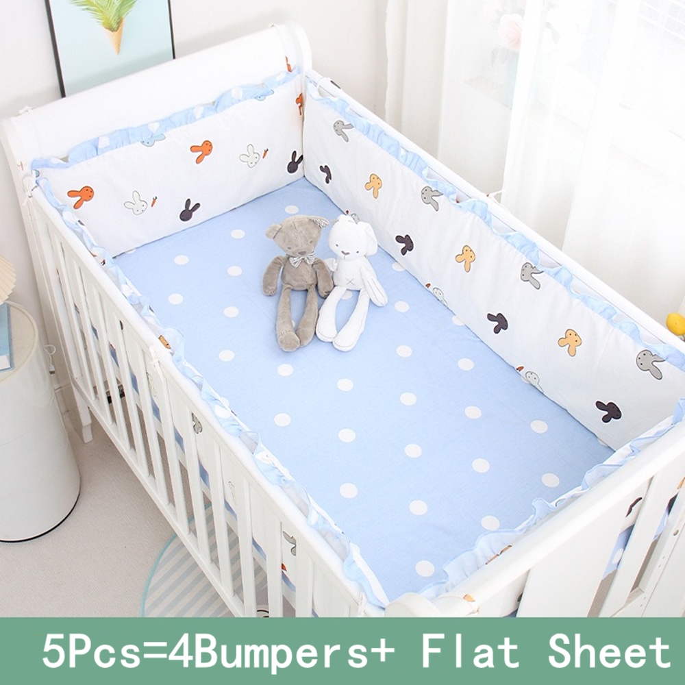 5Pcs Crib Bedding Set Girl Bab - Baby Nursery Boy ulasan dan harga
