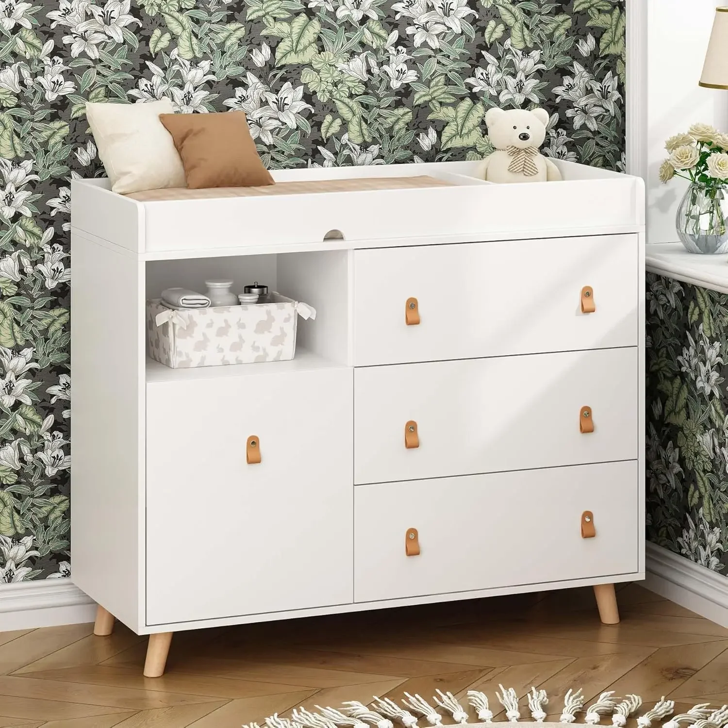 Baby Dresser Changing Table wi - Baby Nursery Dresser Changing Table ulasan dan harga