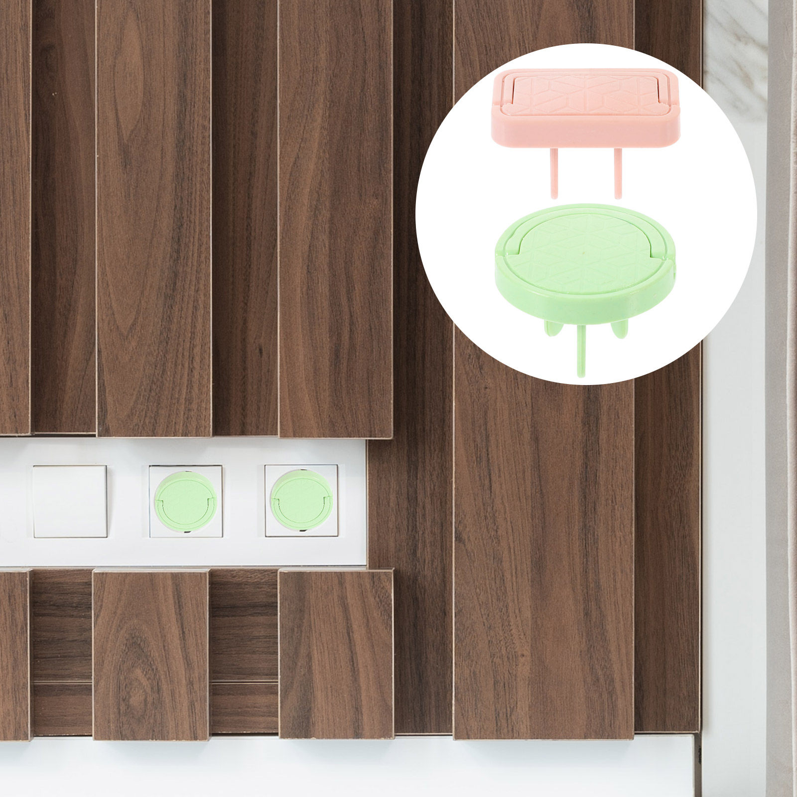8Pcs Child Safety Power Socket - Outlet Cover Childproof ulasan dan harga