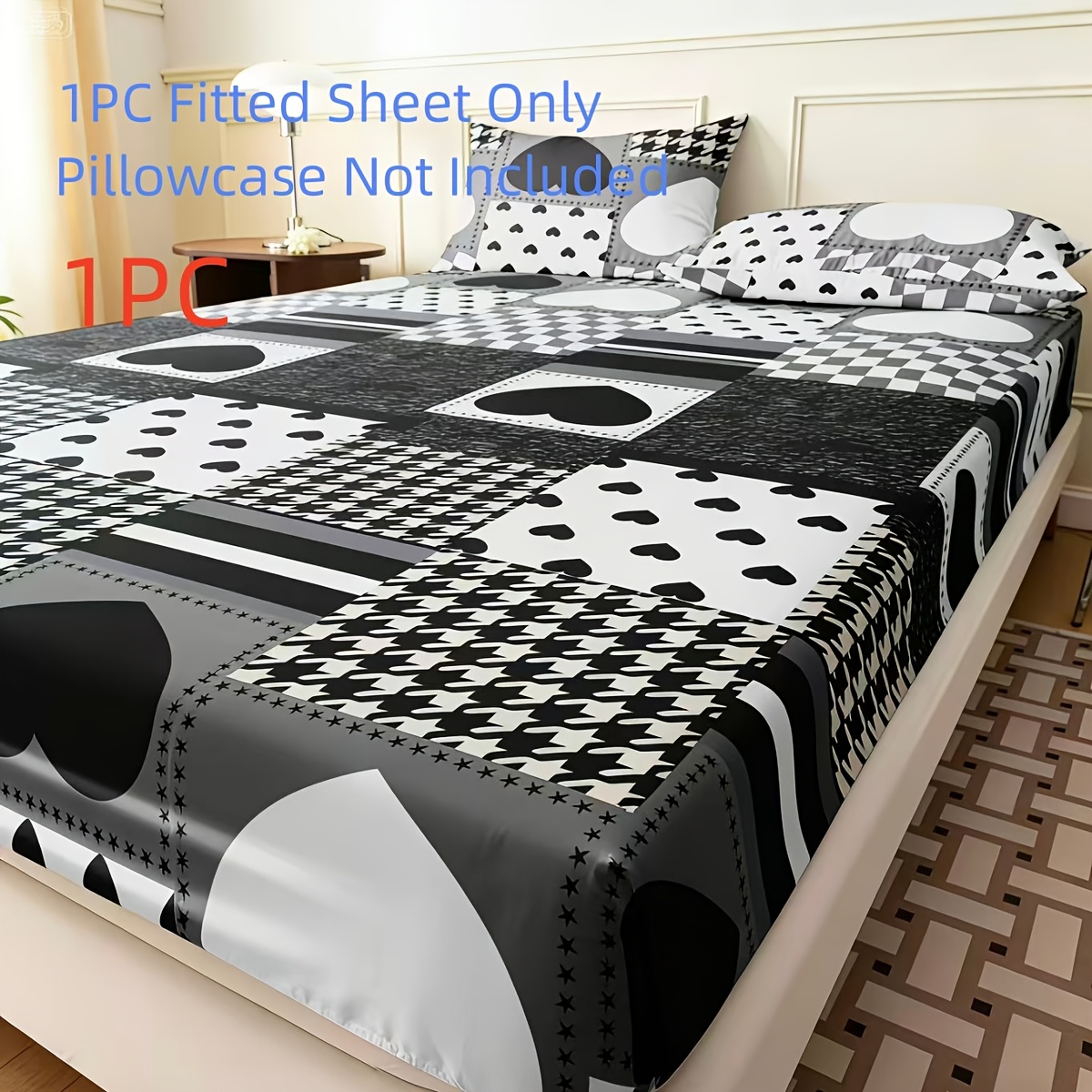 Trendy black and white heart p - Baby Nursery Bedding ulasan dan harga