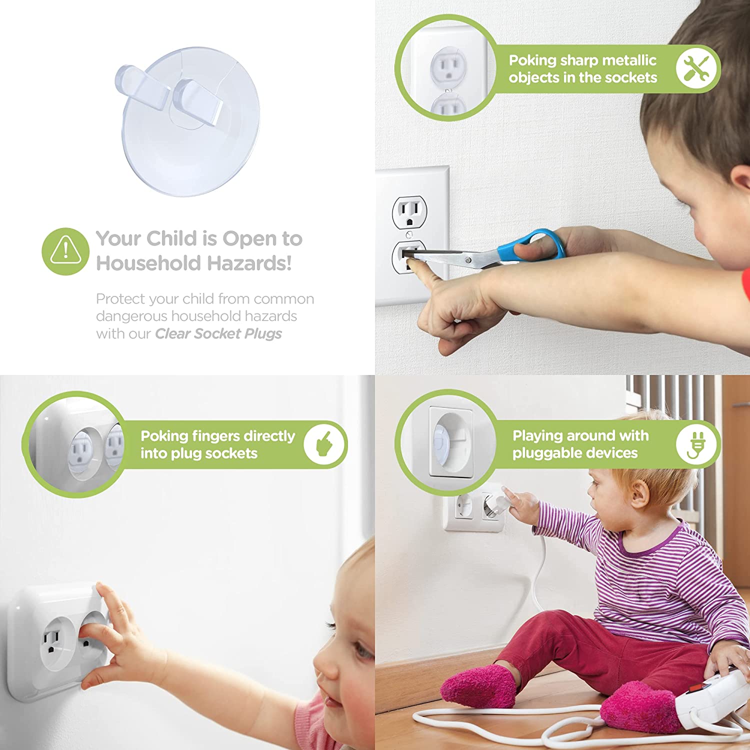 10pcs Outlet Covers, American  - Outlet Cover Childproof ulasan dan harga