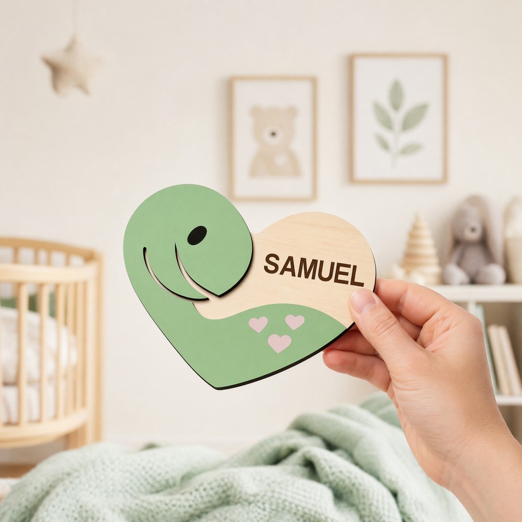 Custom Heart‑Shaped Whale Baby - Baby Nursery Ocean Theme ulasan dan harga