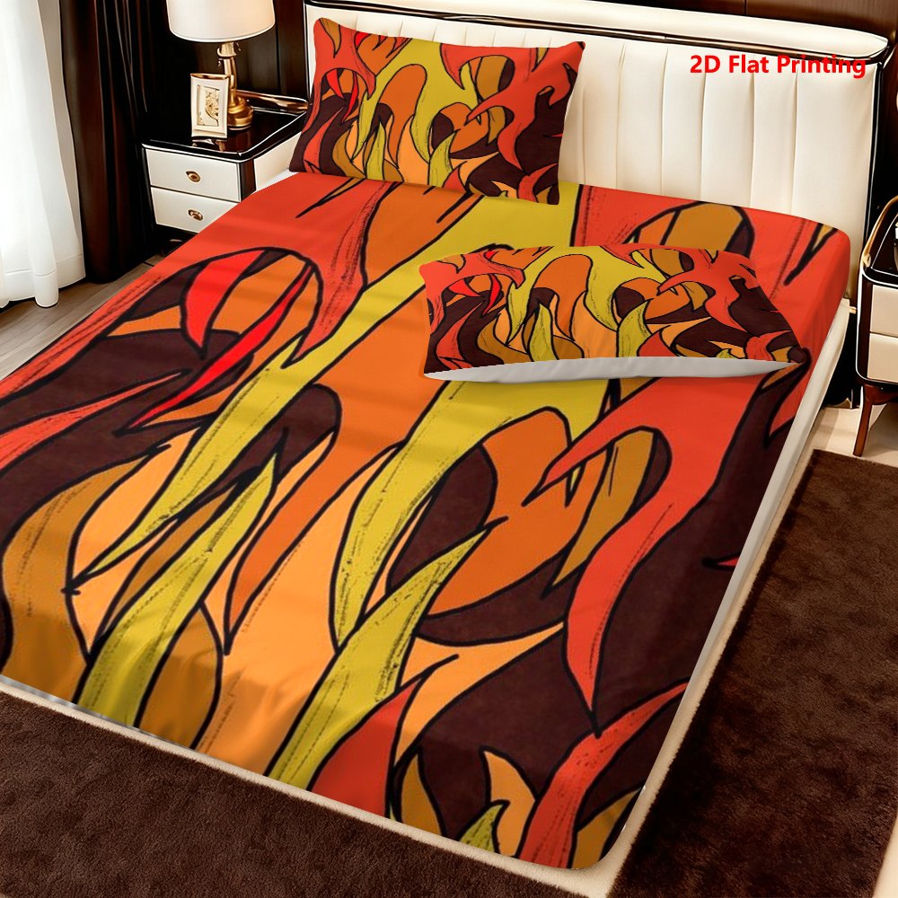 Flame-Themed Bed Sheets Full S - Baby Nursery Bedding ulasan dan harga